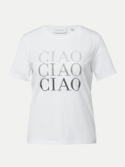 Comma T-Shirt 01D1-WHITE bei Robert Ley