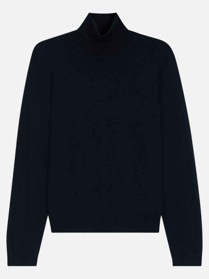 BOSS Black Slim-Fit Rollkragenpullover aus Merinowolle bei Robert Ley