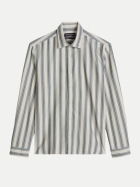 Marc O'Polo Twill-Hemd Gestreift 2240-Dark Beige_Multi_12 bei Robert Ley