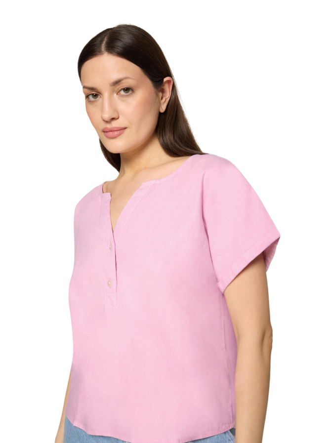 Cartoon Kurzarmbluse bei Robert Ley