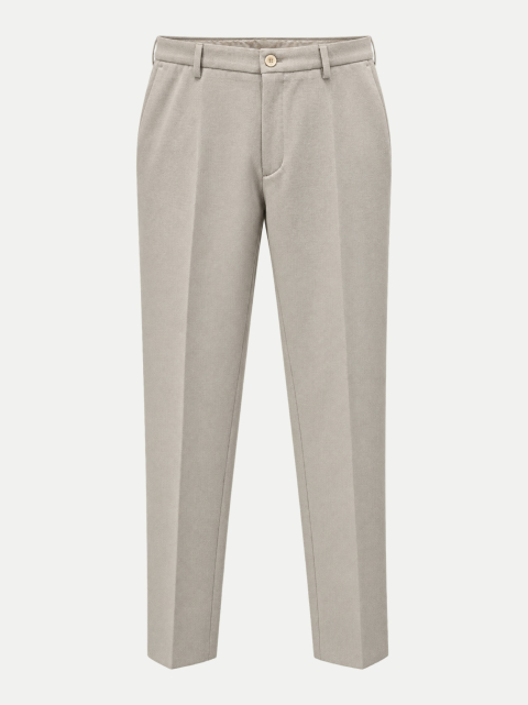GTA Tapered-Fit Jerseyhose mit Bundfalte bei Robert Ley