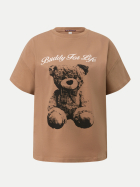 Q/S designed by T-Shirt Leopard 84D0-BROWN bei Robert Ley