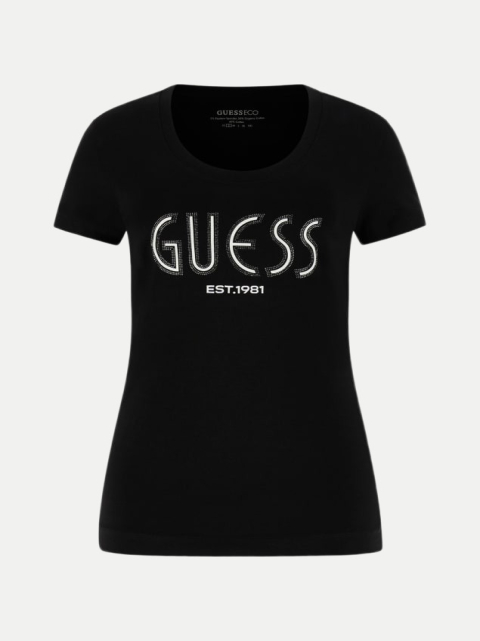 Guess T-Shirt mit Strass-Logo bei Robert Ley