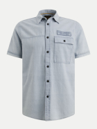 PME Legend Hemd mit Streifenmuster und Brusttasche 590-Real Indigo bei Robert Ley