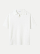 TIGER OF SWEDEN Strickpolo Maelon 090white-090white bei Robert Ley