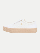 Tommy Hilfiger Sneaker mit geflochtener Sohle 0LI-WHITE bei Robert Ley