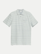 s.Oliver RED LABEL Poloshirt mit Streifen-Muster 02W0-WHITE bei Robert Ley