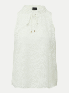 s.Oliver BLACK LABEL Top mit Tunika-Ausschnitt und Rüschen 0200-WHITE bei Robert Ley