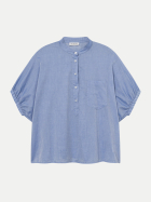SoSue Oversized Cowboy-Button-Bluse den-denim bei Robert Ley