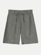 Marc O'Polo Leinen Shorts 0777-Slate Grey Melange bei Robert Ley
