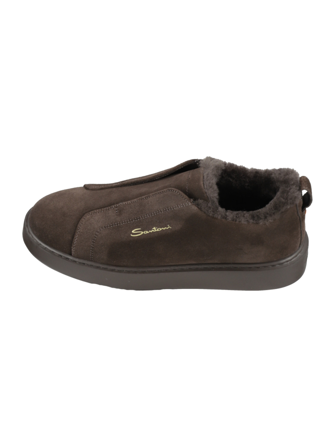 Santoni Slip-On-Sneaker aus Wildleder bei Robert Ley