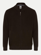 Brax Strickjacke JOHN mit Reißverschluss 52-chocolate bei Robert Ley