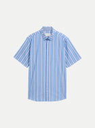 Tom Tailor Casual Oxford Hemd Gestreift 40211-surf blue colorful stripe bei Robert Ley