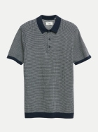 s.Oliver RED LABEL Gestreiftes Strickpolo 5978-BLUE bei Robert Ley