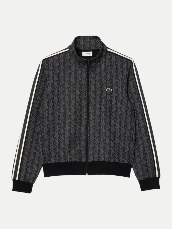 Lacoste Sweatjacke mit Monogram-Muster bei Robert Ley