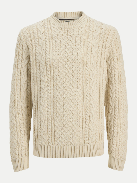 Jack & Jones Pullover JPRBLUCALLUM mit Zopfmuster bei Robert Ley