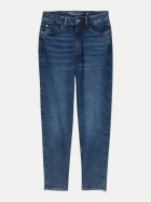 Tom Tailor Denim Mom-Fit Jeans Linley 10120-Used Dark Stone Blue Denim bei Robert Ley