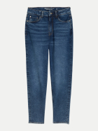 Tom Tailor Denim Mom-Fit Jeans Linley 10120-Used Dark Stone Blue Denim bei Robert Ley