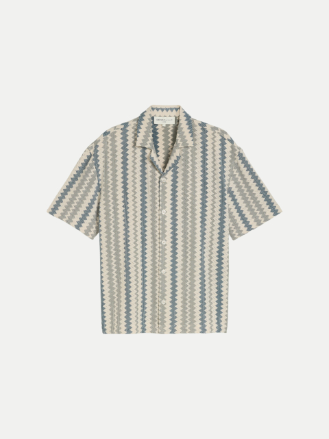 Tom Tailor Denim Loose- Fit Kurzarmhemd in Häkel-Optik bei Robert Ley