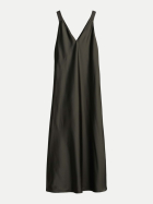 someday Slip Dress Qova pure 30044-midnight olive bei Robert Ley