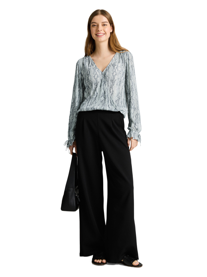 Tom Tailor Denim Wickelbluse mit Schlangenprint bei Robert Ley