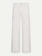 Frame Palazzo-Hose mit aufgesetzten Taschen wht-white bei Robert Ley