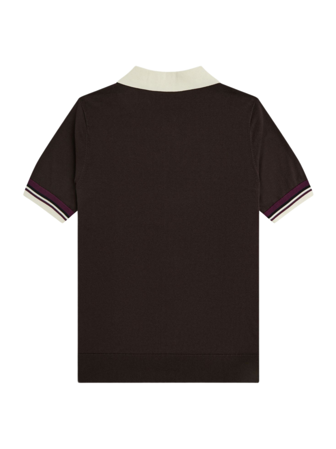 Fred Perry Strickshirt mit offenem Kragen bei Robert Ley