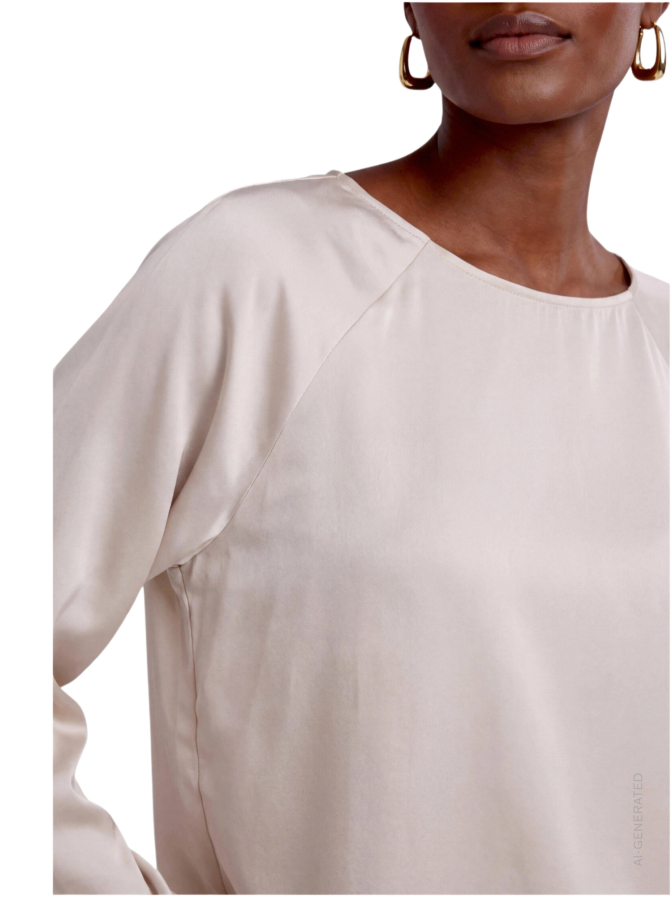 Zero Blusenshirt mit Spitzen-Bordüre bei Robert Ley