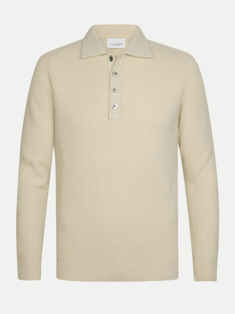 PROFUOMO Polo-Shirt Heavy Wolle bei Robert Ley