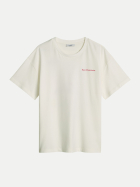 Marc O'Polo DENIM Basic-T-Shirt mit  Logo-Stickerei 1183-Silky White bei Robert Ley