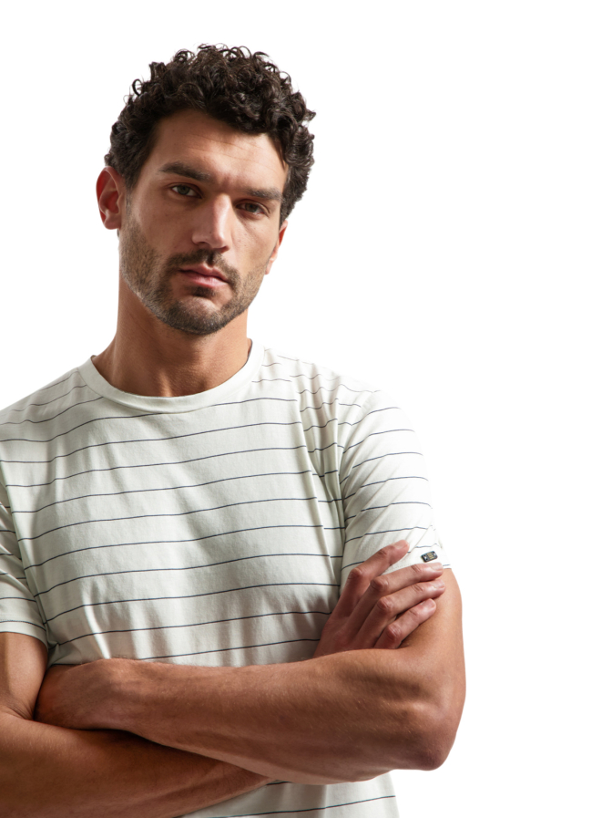 NO EXCESS T-Shirt mit gestreiftem Muster bei Robert Ley