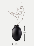 Fynch-Hatton Living Vase Moya 900-black bei Robert Ley