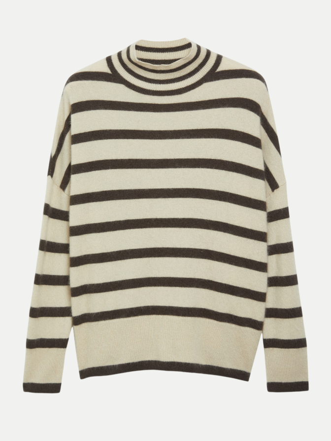 Comma Gestreifter Wollpullover bei Robert Ley