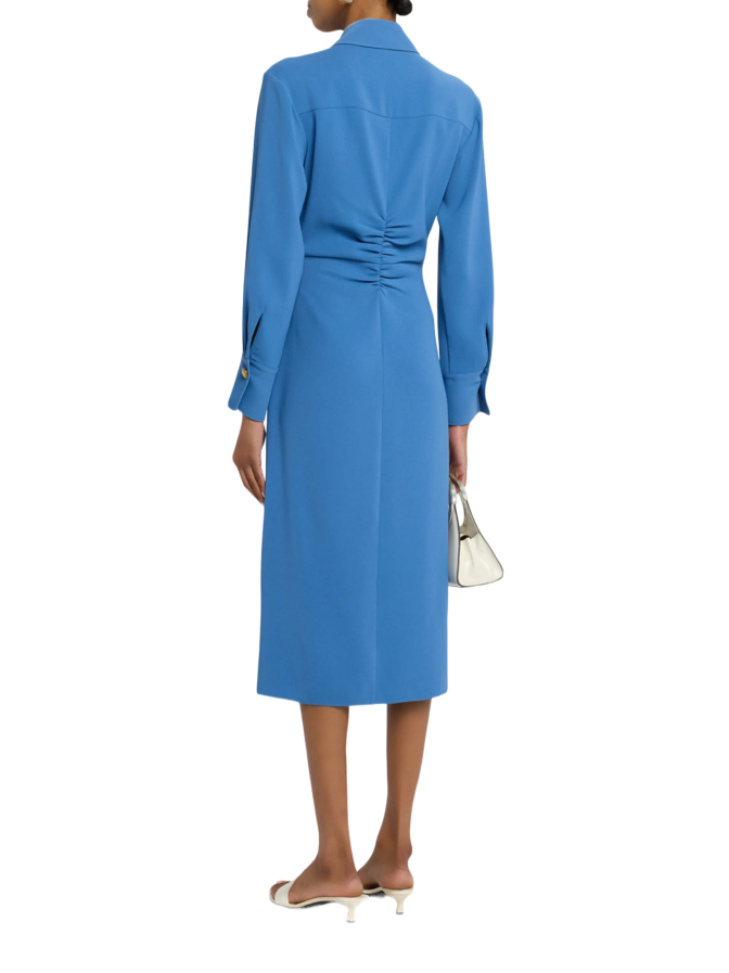 Veronica Beard Hemdblusenkleid Loxley mit Raffungen bei Robert Ley