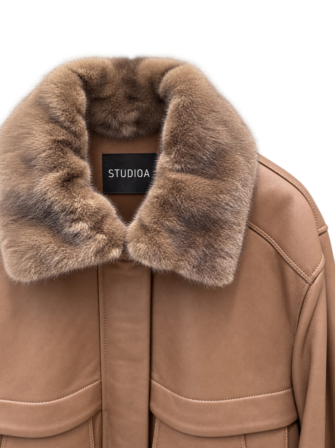 Studio AR Leder-Fliegerjacke ABIGAIL bei Robert Ley