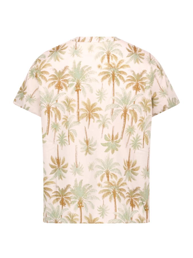 Cartoon Bluse mit tropischem Muster bei Robert Ley