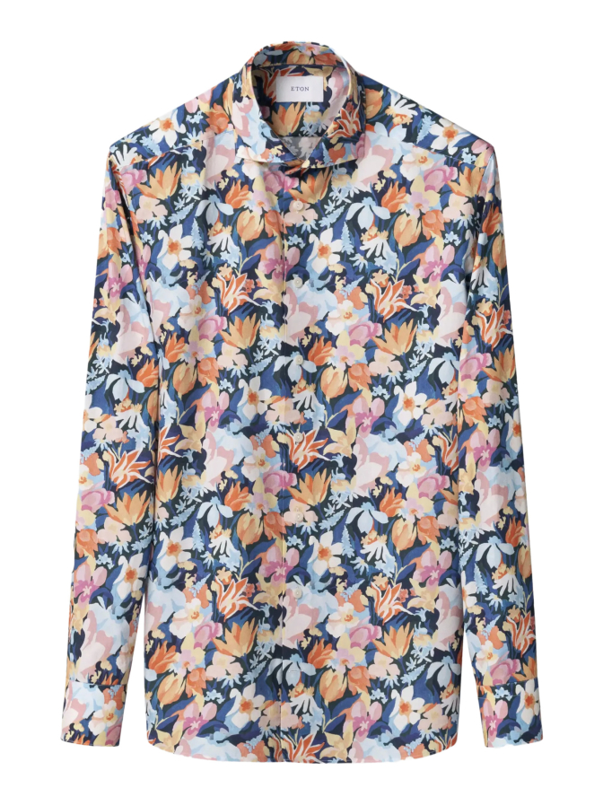 Eton Contemporary-Fit Hemd im Floralmuster bei Robert Ley