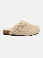 Scholl Halbschuhe Fae Faux Fur off-white bei Robert Ley