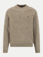 Fynch-Hatton Pullover mit Rundhalsausschnitt aus Woll-Mix 848-clay bei Robert Ley