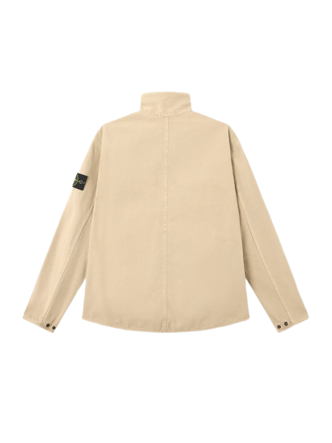 Stone Island Overshirt mit Logo-Badge bei Robert Ley