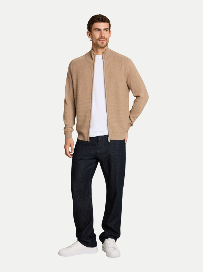 Tom Tailor Casual Strickjacke mit Stehkragen bei Robert Ley