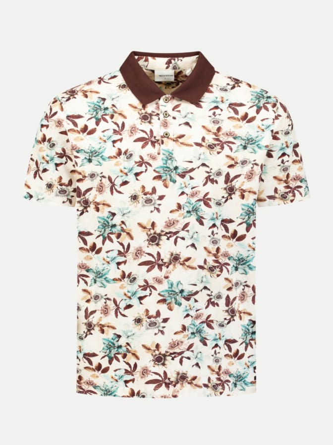 No Excess Polohemd mit Blumenprint bei Robert Ley