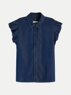 Tommy Hilfiger Volantshirt in Denim 1A8-DENIM bei Robert Ley