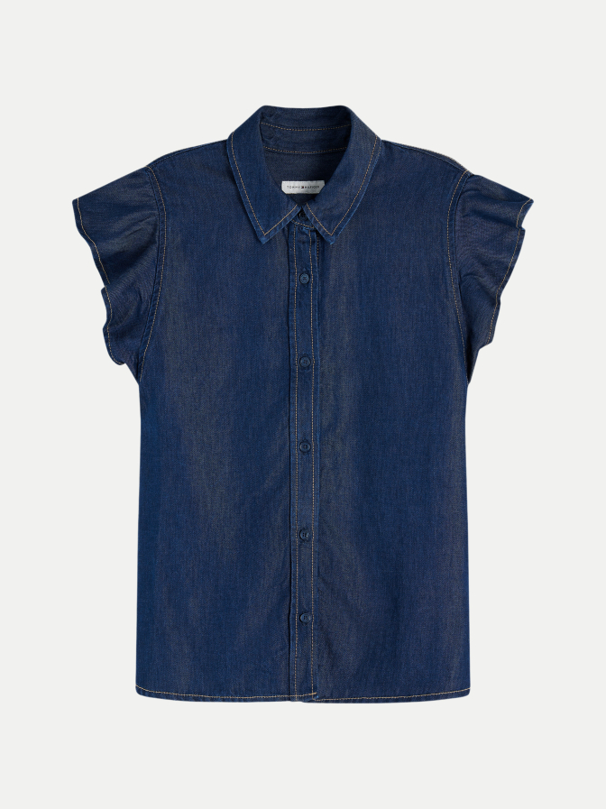 Tommy Hilfiger Volantshirt in Denim bei Robert Ley
