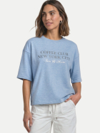 Street One Kurzarm-Sweatshirt 27934-northern blue mel. bei Robert Ley