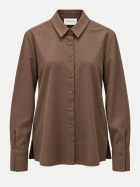 Robert Ley Hemdbluse mit großer Manschette 13 braun bei Robert Ley