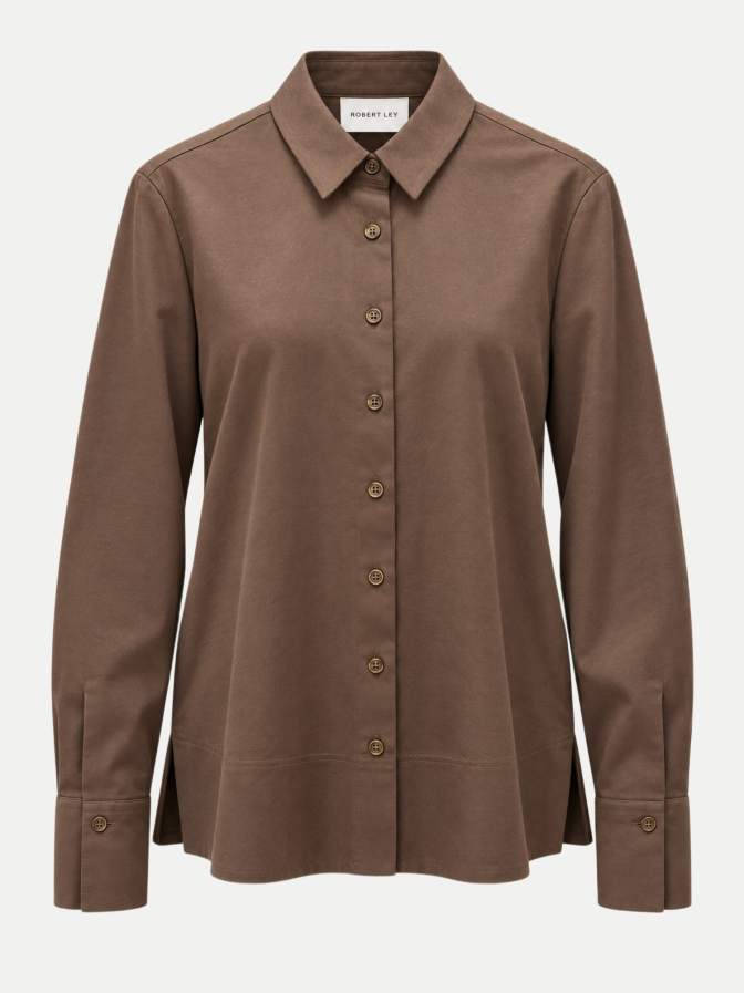 Robert Ley Hemdbluse mit großer Manschette bei Robert Ley