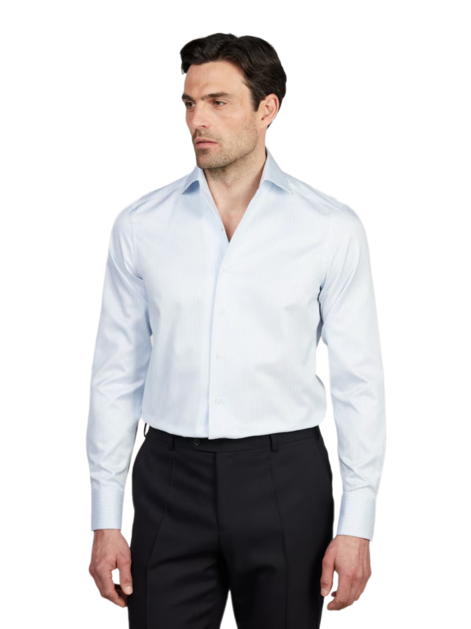 Stenströms Gestreiftes Twill-Hemd bei Robert Ley