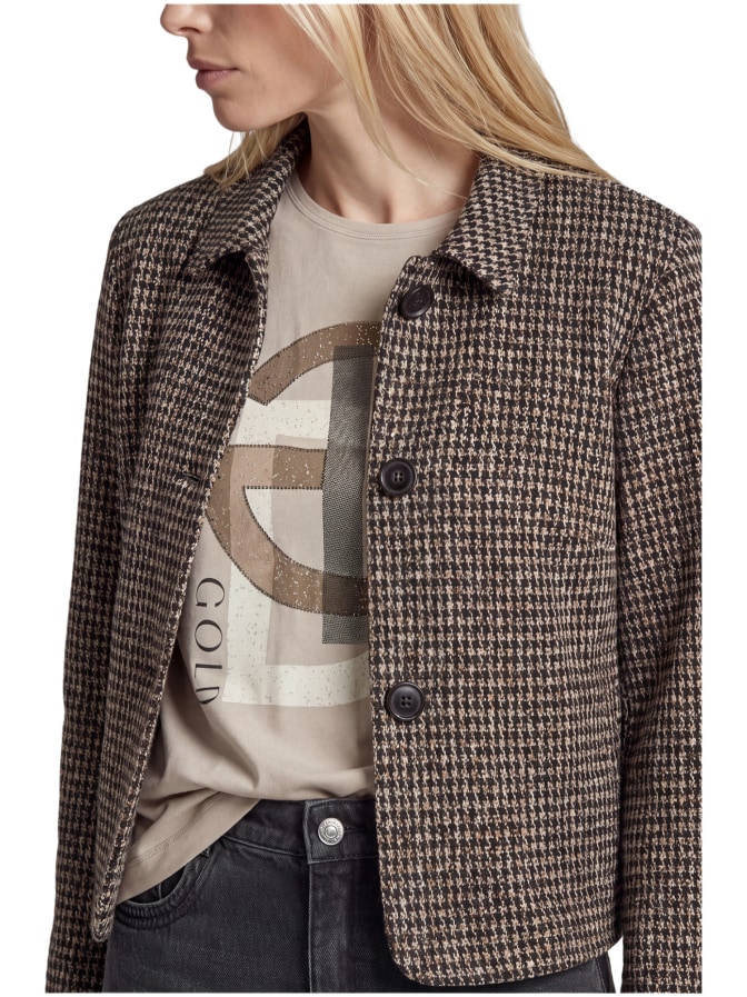 Rabe Moden Kurzjacke mit Hahnentritt-Muster bei Robert Ley