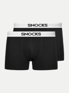 Snocks Boxershorts 2er Pack 9-Black bei Robert Ley